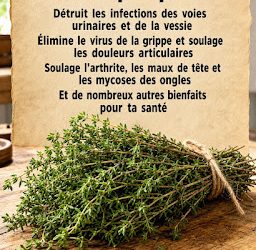 🌿🔥 Le thym : le pouvoir médicinal d’une petite plante qui peut transformer votre bien-être