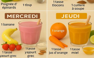Boostez votre journée : 7 recettes de smoothies dynamiques