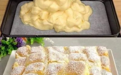 3 pommes, 3 œufs, un verre de lait et ça fond dans la bouche !