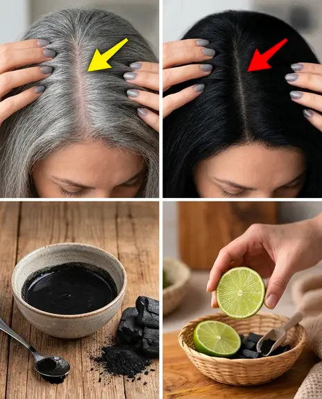 Explorer une approche naturelle pour atténuer l’apparence des cheveux gris grâce au charbon actif et au citron vert