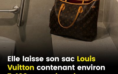 Elle laisse par mégarde son sac Louis Vuitton contenant environ 7 400 euros dans les toilettes d’une aire d’autoroute du Tarn-et-Garonne