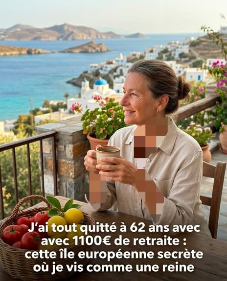 À 62 ans, avec seulement 1 100 € de retraite, j’ai tout laissé derrière moi pour m’installer sur une île européenne méconnue où je vis aujourd’hui comme une reine