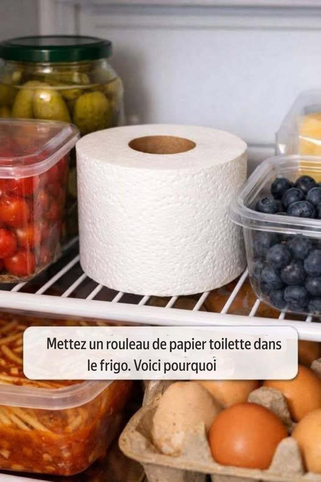 Mettre un rouleau de papier de toilette dans le réfrigérateur. Voici pourquoi