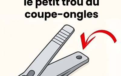 Presque personne ne sait à quoi sert le petit trou du coupe-ongles ?