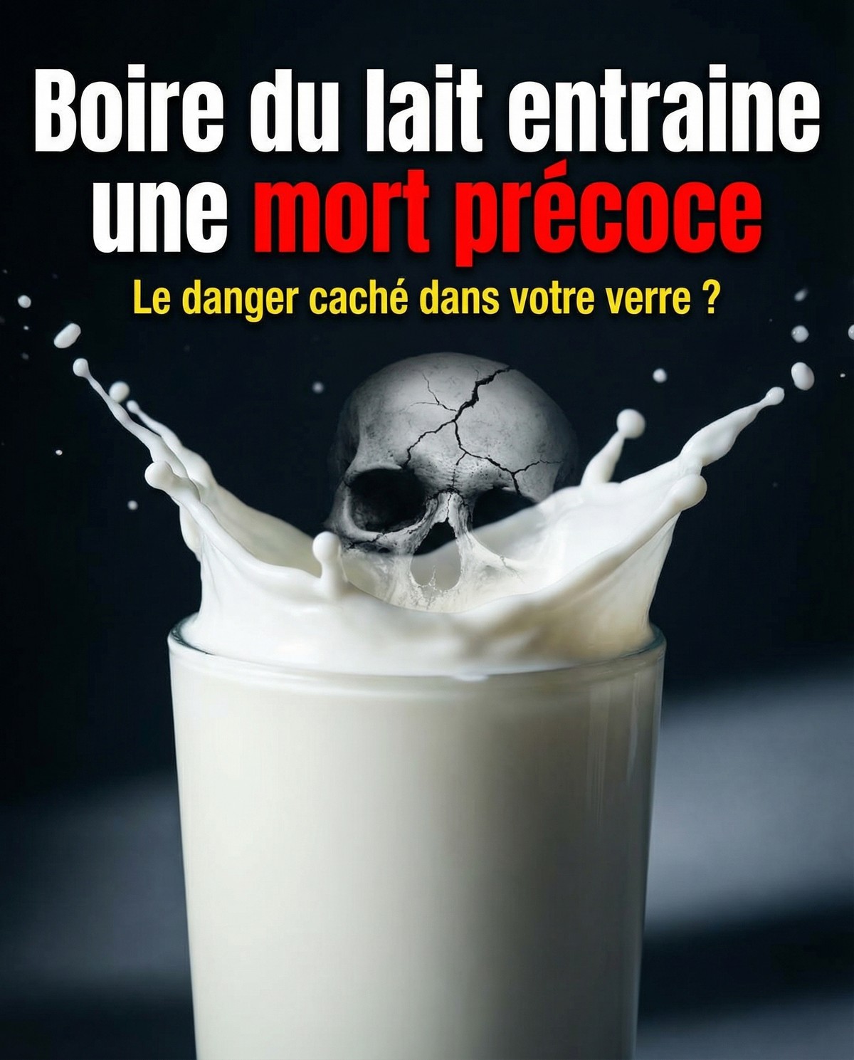Boire du lait entraine une mort précoce