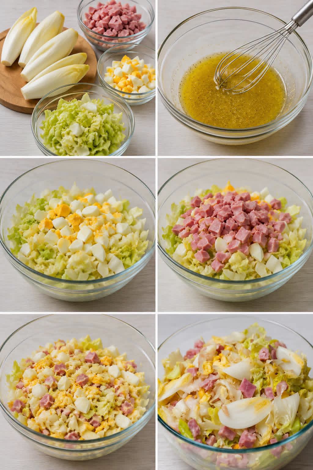 Salade d’Endives au Jambon et Œufs Mimosa