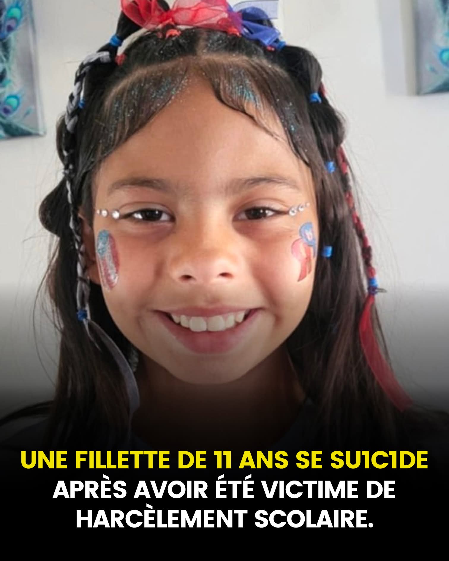 Tragédie absolue : une jeune fille talentueuse de 11 ans se suicide après avoir été victime de harcèlement scolaire incessan