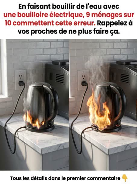 L’eau bouillante au quotidien : ces 9 foyers sur 10 qui utilisent mal leur bouilloire électrique