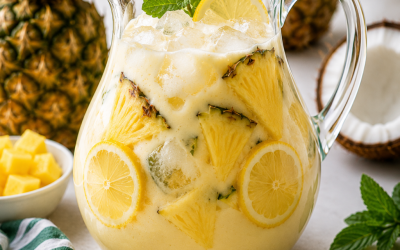 Piña Colada sans alcool : une boisson exotique, fraîche et crémeuse