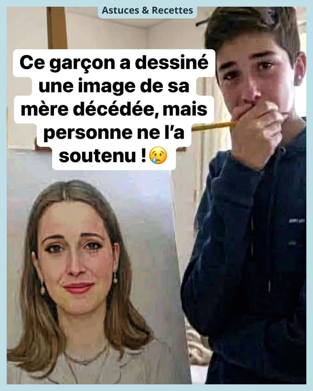  « Maman, je ne sais pas si tu me vois de là-haut… mais ce dessin, je l’ai fait